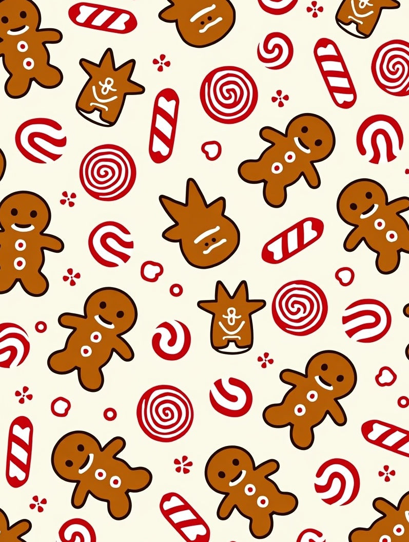 Brown Gingerbread Candy Swirls Rug