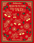 Red Gold Festive Bell and Star Arrangement Rug