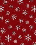 Crimson Winter Ice Crystal Scatter Rug