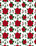 Red Rose Vine Garland Rug