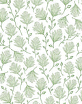 Spring Green Leafy Botanical Vine Rug