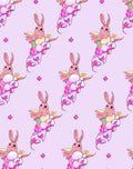 Pink Bunny Cloud Pastel Fantasy Rug