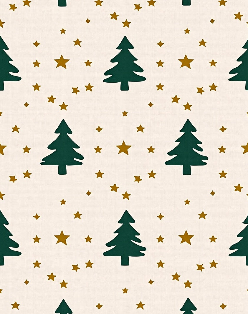 Forest Green Evergreen Starry Night Rug