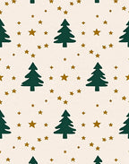 Forest Green Evergreen Starry Night Rug