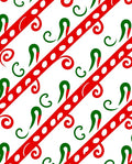 Red Green Diagonal Swirl Stripe Rug