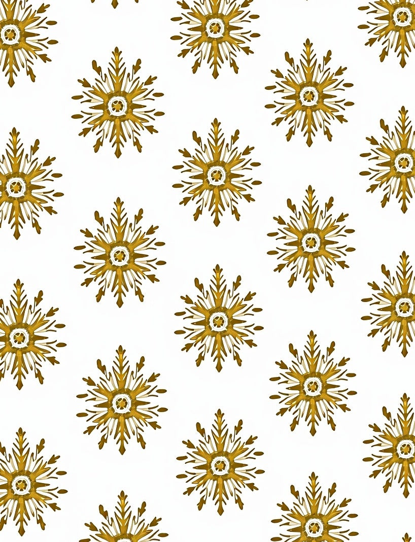 Golden Sunburst Medallion Repeating Rug