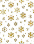 Golden Snowflake Winter Collection Rug