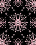 Pink Snowflake Mandala Burst Rug