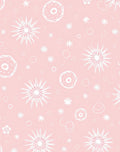 Pink White Floral Scatter Rug