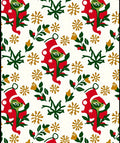 Whimsical Red and Green Character Floral Rug
