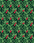 Vintage Berry Holly Evergreen Rug