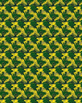 Bold Green Yellow Tropical Foliage Rug