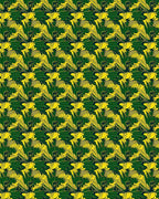 Bold Green Yellow Tropical Foliage Rug