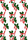 Holly Berry Red Ribbon Garland Rug