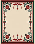 Crimson Green Nutcracker Border Regal Rug