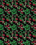 Festive Holly Berry Garland Rug