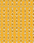 Gold Ochre Scrolling Vine Floral Rug