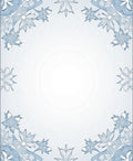 Sky Blue Floral Border Lace Rug