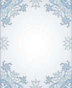 Sky Blue Floral Border Lace Rug