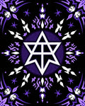 Vibrant Purple Star Mandala Rug