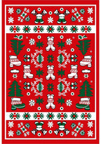 Festive Red Christmas Character Boots Rug