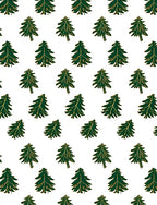 Emerald Green Pine Trees Repeated Rug