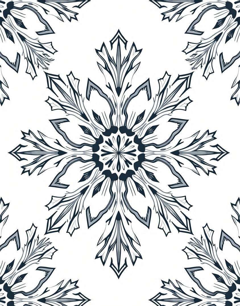 Dark Teal Floral Medallion Art Rug