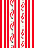 Red And White Candy Cane Stripes Rug