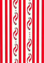 Red And White Candy Cane Stripes Rug