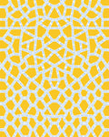 Golden Yellow Geometric Lattice Rug