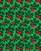 Holiday Holly Berry Garland Rug