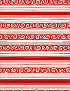Crimson Swirl Stripes Rug