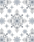 Gray Snowflake Mandala Repeat Rug