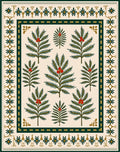Gilded Evergreen Berry Tree Collage Rug