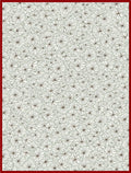 Classic White Floral Outline Rug