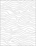 Monochromatic Wavy Stream Lines Rug