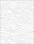 Monochromatic Wavy Stream Lines Rug
