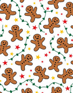 Brown Gingerbread Man with Stars Rug