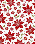 Crimson Petal Floral Garden Rug