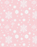 Pale Pink Falling Snowflakes Rug