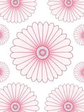 Pretty Pink Daisy Petal Arrangement Rug