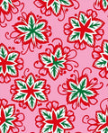 Pink Red Green Floral Medallion Rug