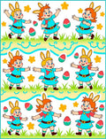 Happy Bunny Kids Easter Eggs Rug