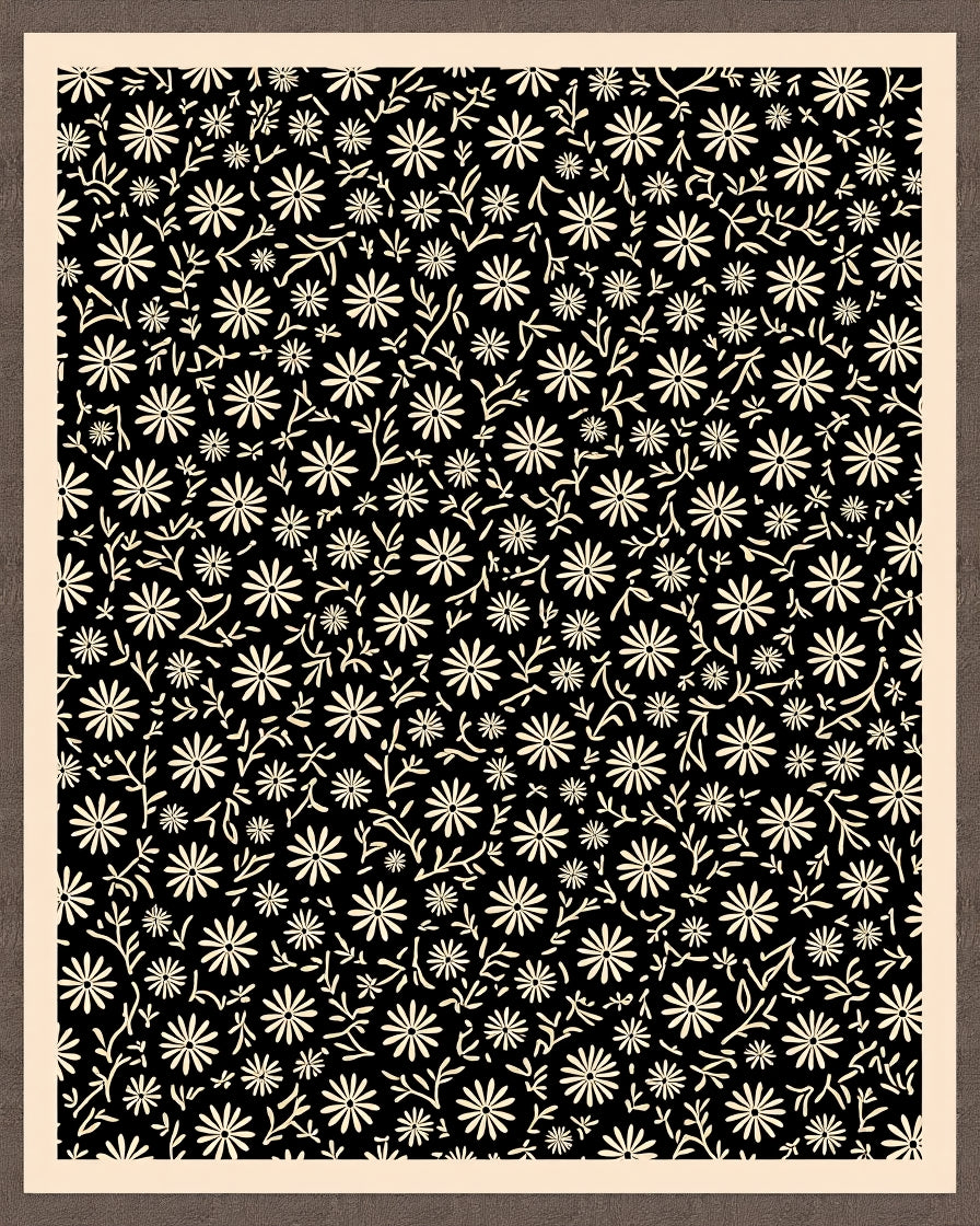 Cream Floral All Over Ground Rug