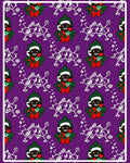 Purple Emerald Character Floral Icon Rug
