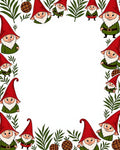 Whimsical Gnomes Forest Border Rug