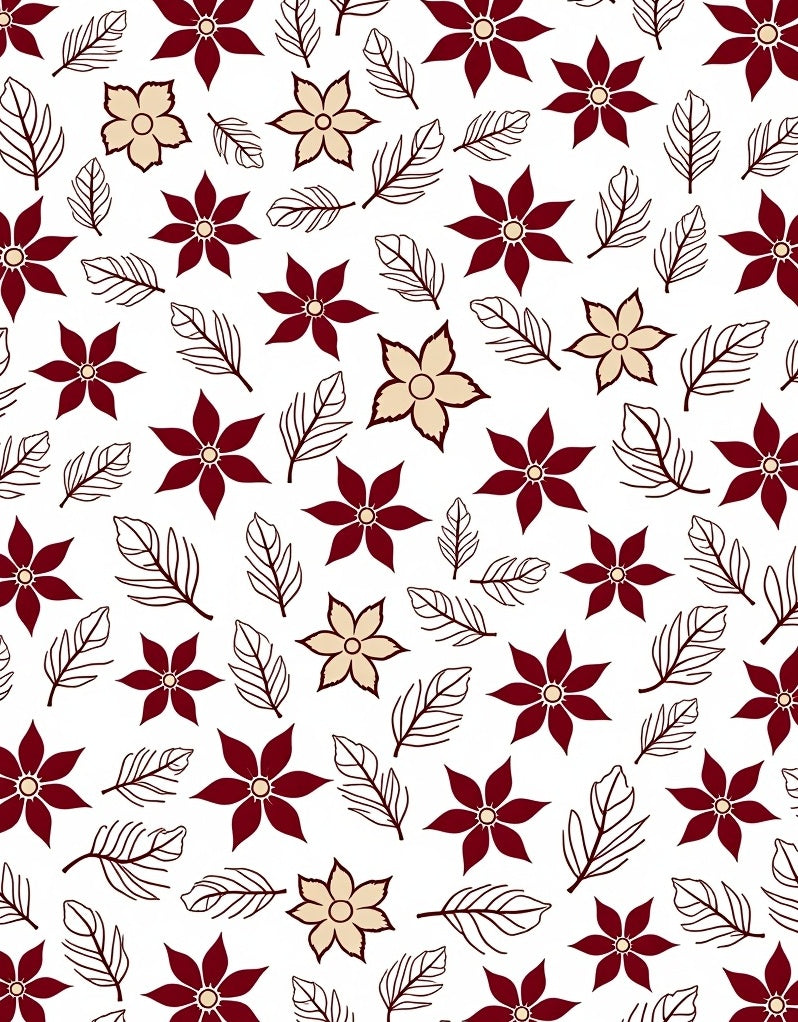 Rich Crimson Botanical Garden Rug