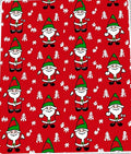 Merry Red Gnome Winter Holiday Rug