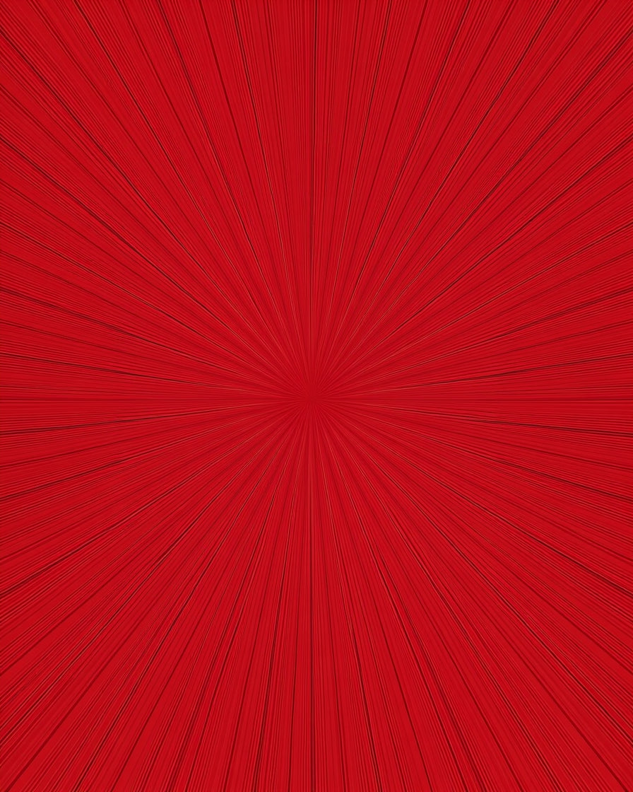 Radiant Crimson Sunburst Rug