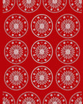 Traditional Red Circular Floral Medallion Rug